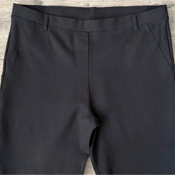 Quince Ultra Stretch Ponte Straight Leg Pants Black XL Tall 32 Inseam - Picture 4 of 12